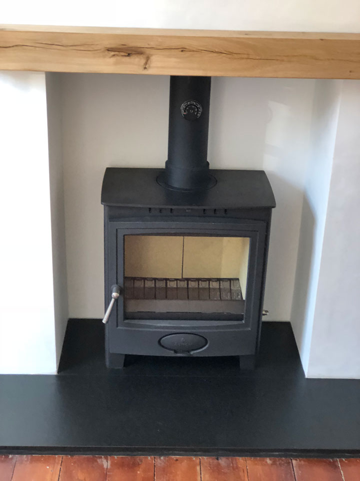 Arada Ecoburn-5 widescreen wood burning stove