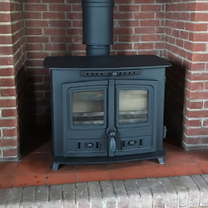 New stove installation in Radwinter