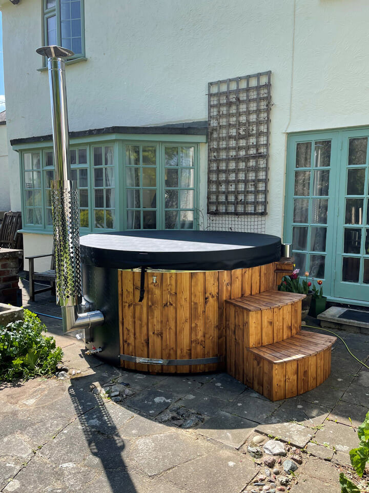 Wood fired hot tub in Finchingfield